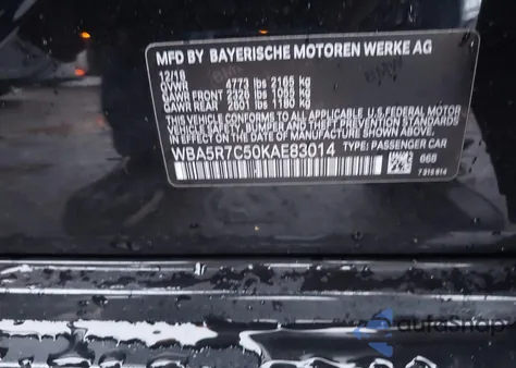 2019 BMW 330I xDrive from USA, damaged, VIN WBA5R7C50KAE83014